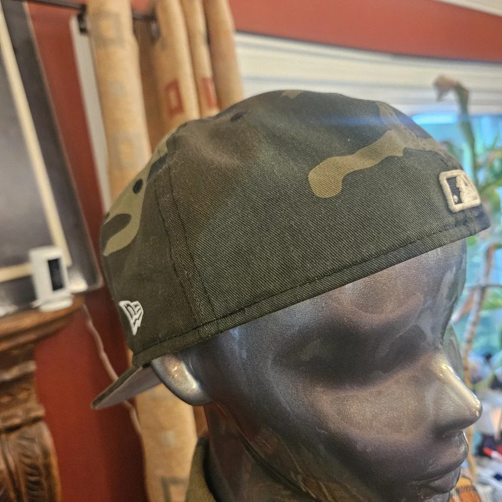 New Era 59FIFTY New York Yankees Fitted Hat 7¾ Woodland Camo MLB Baseball Cap